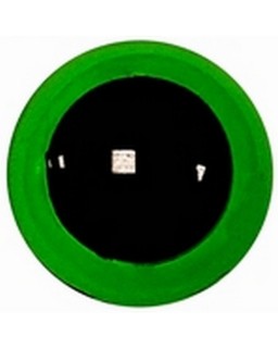 veiligheidsoogjes 12mm groen transparant