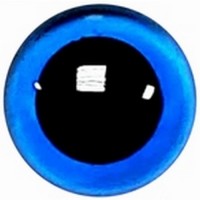 Veiligheidsoogjes 13.5mm Blauw transparant